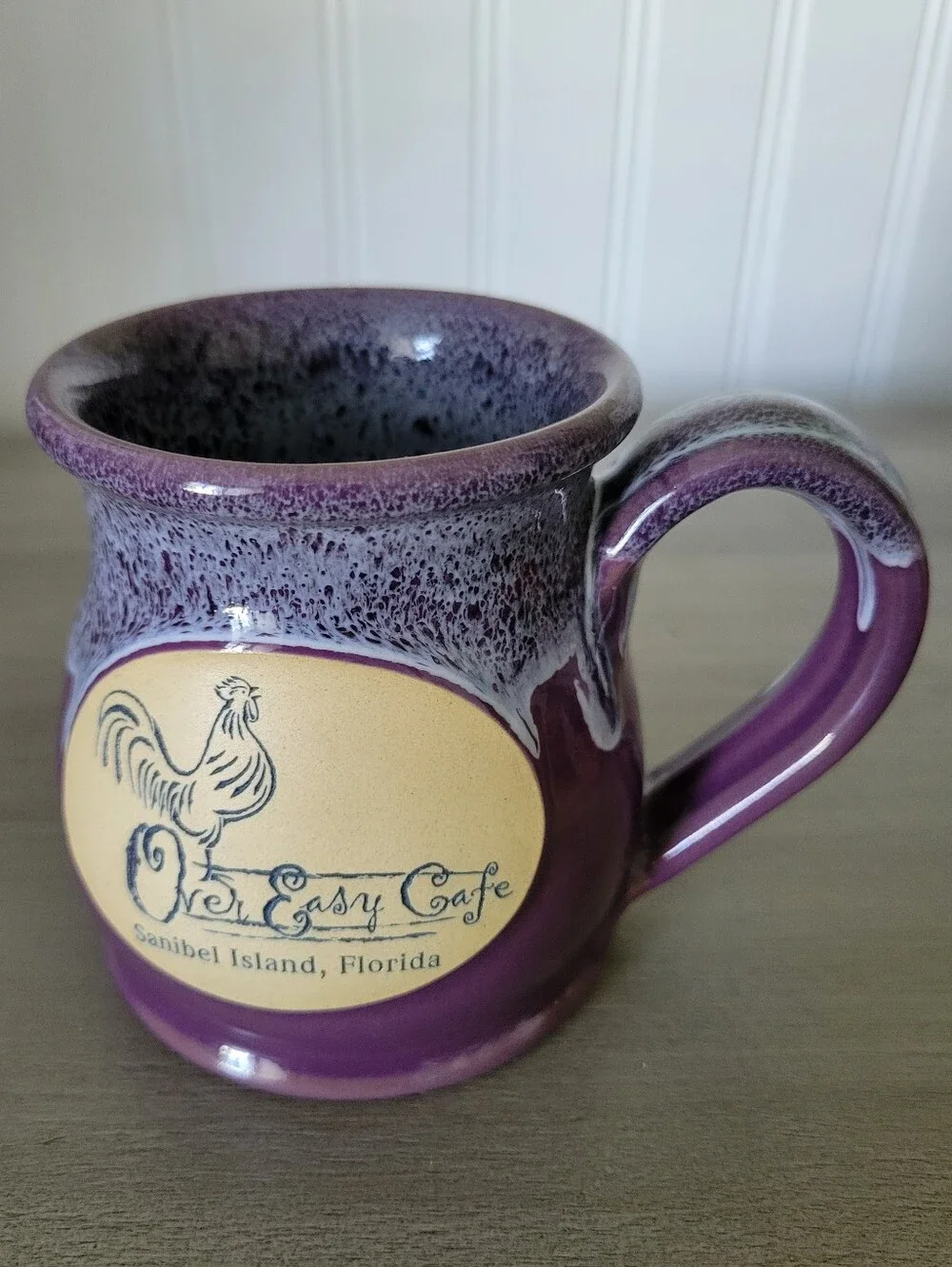 Sanibel Island, Florida Purple Stoneware Mug NWOT